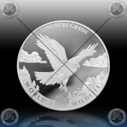 1oz CONGO 20 FRANCS 2024 (World‘s Wildlife - Peregrine Falcon) BU